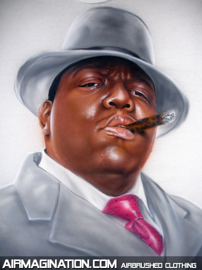 Notorious BIG smoking cigar shirt