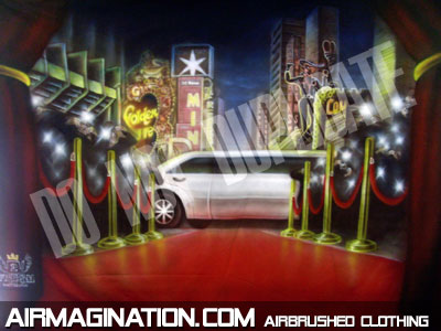 Limo and Red Carpet photo backdrop