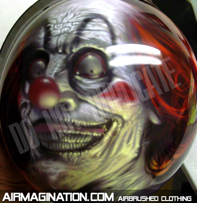 custom clown motorcycle helmet