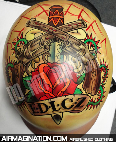 custom Guns n Roses motorcycle helmet