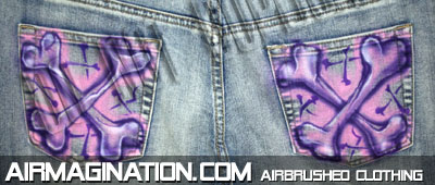 fresh to death airbrush ladies pants