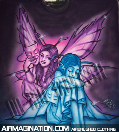 airbrushed fairies shirt