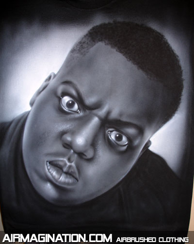 Biggie Smalls airbrushed t shirt