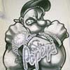 bling bling popeye shirt image