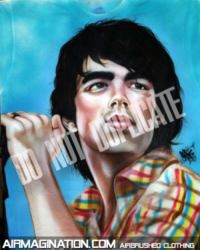 Joe Jonas airbrushed shirt