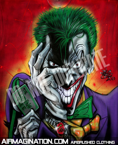 custom Joker airbrushed shirt