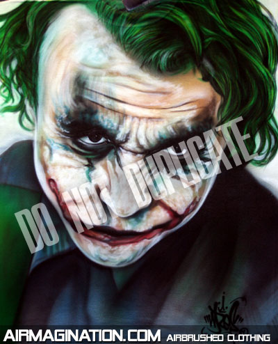 Dark Knight Joker airbrushed shirt