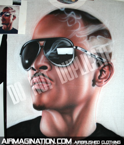 T.I. Grand Hustle airbrushed shirt