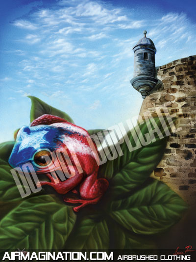 Puerto Rico Frog Coqui Poster
