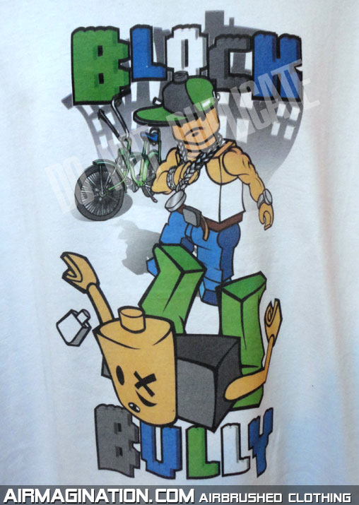 Block Bully digital print shirt