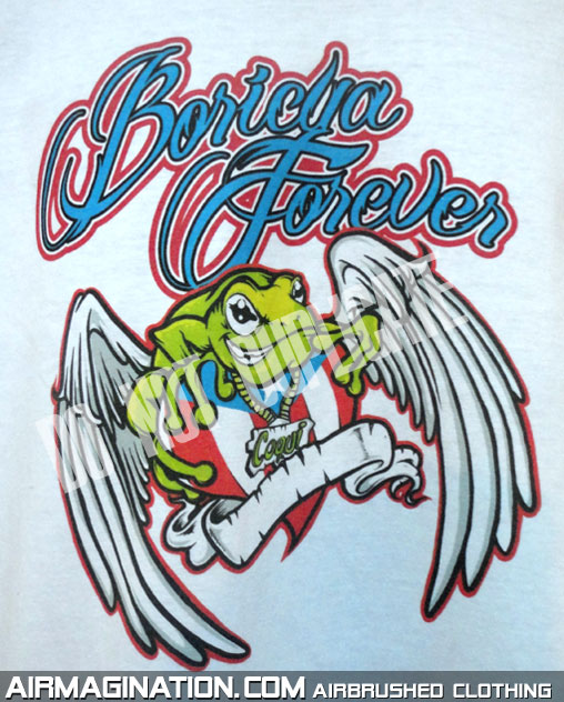 Boricua Forever Coqui digital print shirt