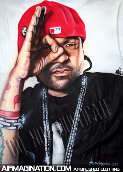 Jim Jones airbrushed shirt - Dip Set