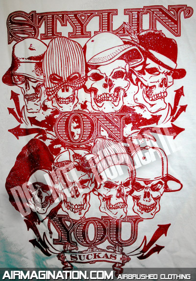 stylin on you airbrush shirt