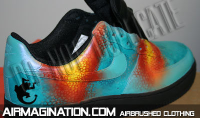 Chamillionaire airbrush shoes