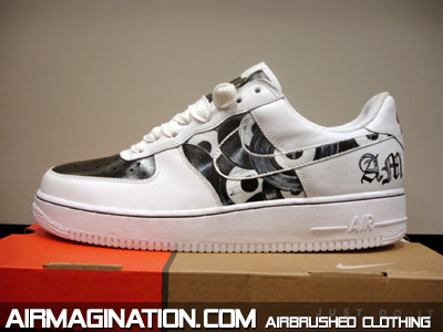 DJ airbrush shoes