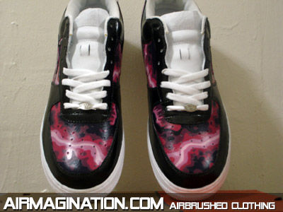 Galactus custom airbrushed shoes
