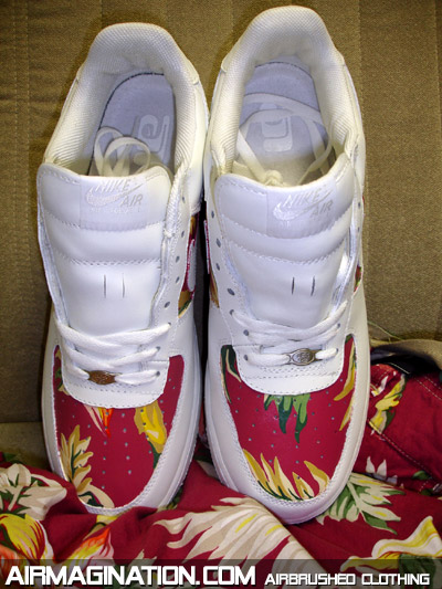 Hawaii airbrush shoes