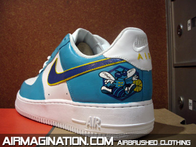 custom Hornets air force ones