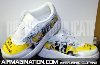 Little Miss Sunshine movie airbrush shoes