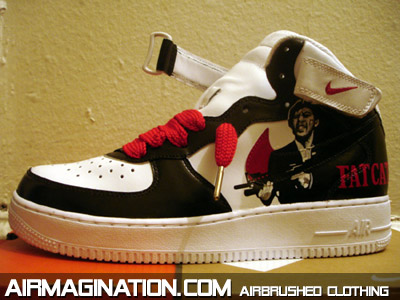 Scarface airbrush shoes