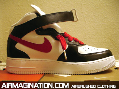 Tony Montana custom airbrushed shoes