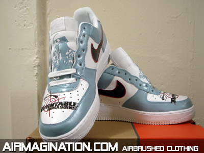 turntable assassins airbrush air force ones 
