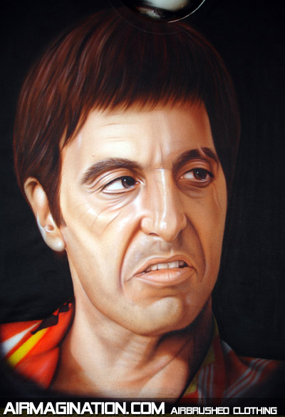 wholesale Scarface airbrushed t shirts